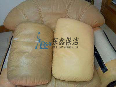 合肥清洗沙發(fā)前后對比